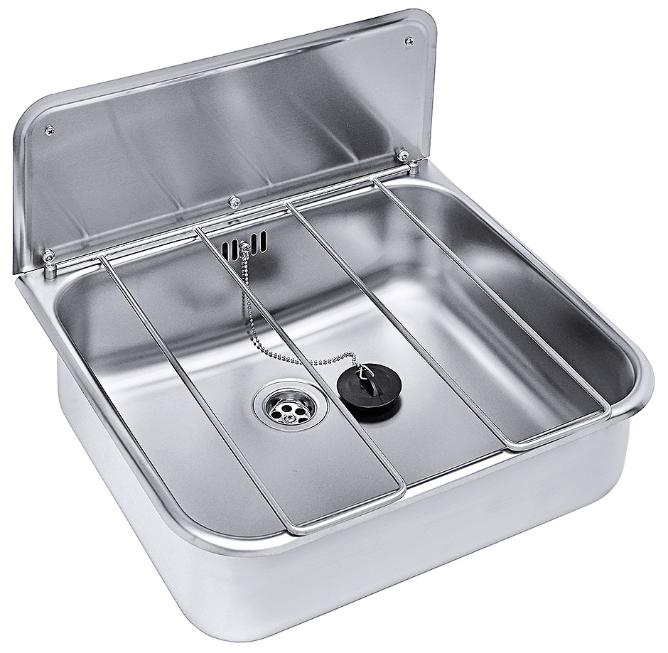 Waschbecken mit Überlauf - Maße 46x41cm, Tiefe 14cm Waschbecken mit Überlauf - Maße 46x41cm, Tiefe 14cm