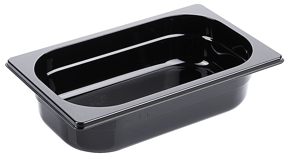 GN-Behälter 1/4, 65 mm tief, aus Polycarbonat GN-Behälter 1/4, 65 mm tief, aus Polycarbonat