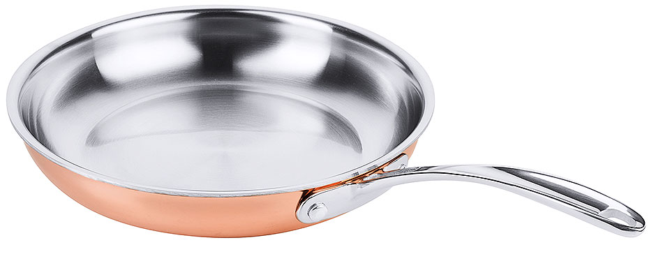 Kupfer Flambierpfanne Ø innen 28 cm - Höhe 5,0 cm