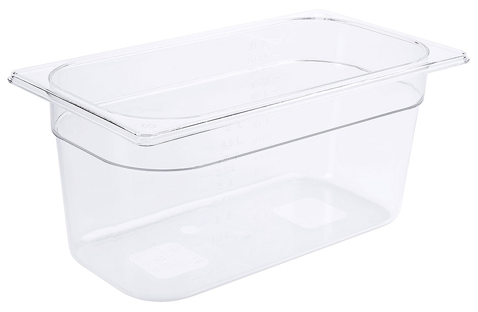 GN Behälter 1/3 - Polycarbonat - 150 mm tief - Volumen 5,5 Liter