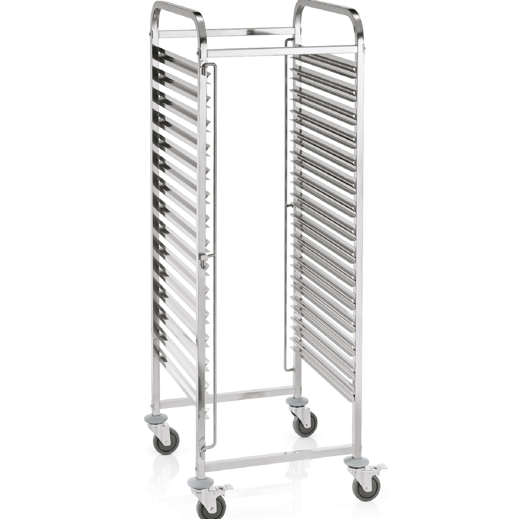 Regalwagen aus CNS für 15 Behälter/Tabletts GN 2/1 Regalwagen aus CNS für 15 Behälter/Tabletts GN 2/1