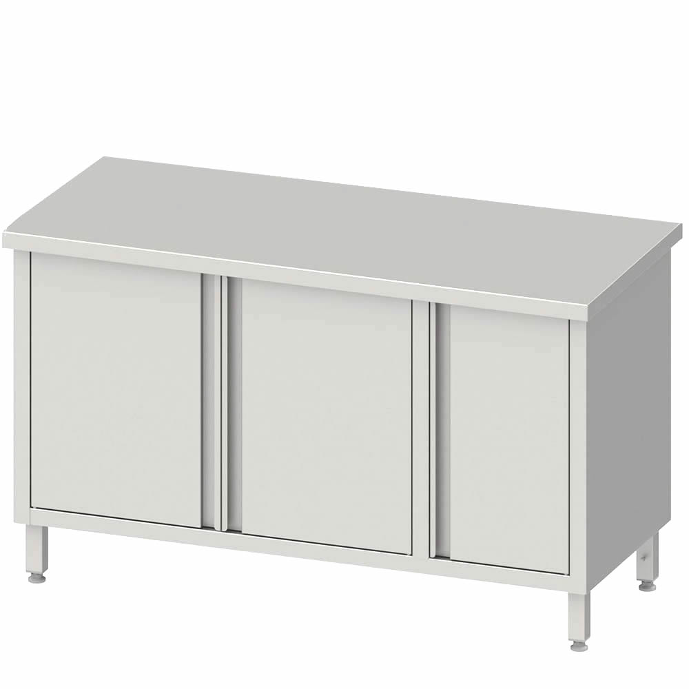 Arbeitsschrank mit 2 Flügeltüren 200x70x85cm, + 1 kl, Schrank rechts, ohne Aufkantung