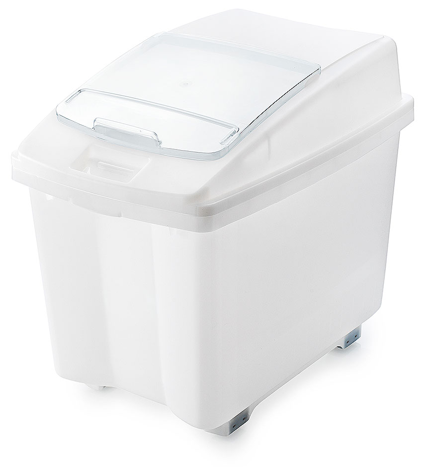 Zutatenbehälter Volumen 100 Liter auf Rollen Zutatenbehälter Volumen 100 Liter auf Rollen