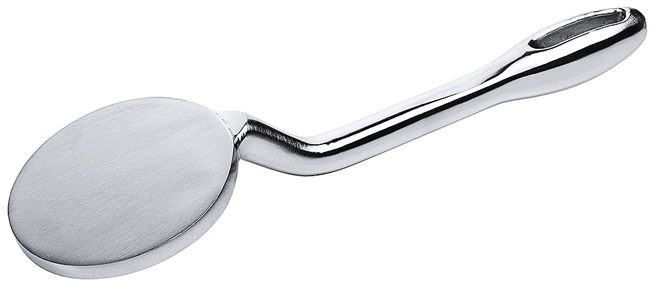 Fleischklopfer Ø 9,5 cm - Stiellänge 29,5 cm - Gewicht 0,75 kg - glatt