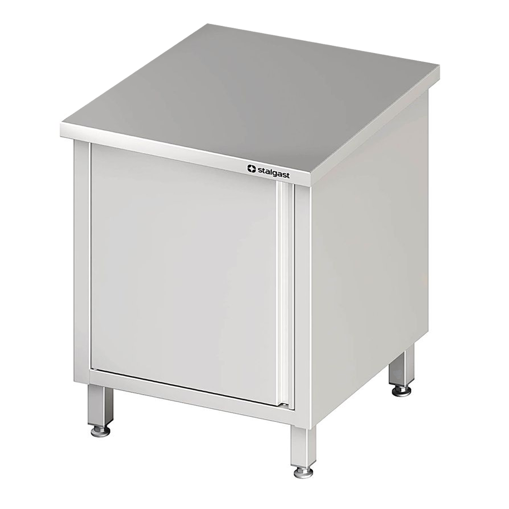 Arbeitsschrank mit Flügeltür, 600x700x850 mm, ohne Aufkantung, verschweißt Arbeitsschrank mit Flügeltür, 600x700x850 mm, ohne Aufkantung, verschweißt