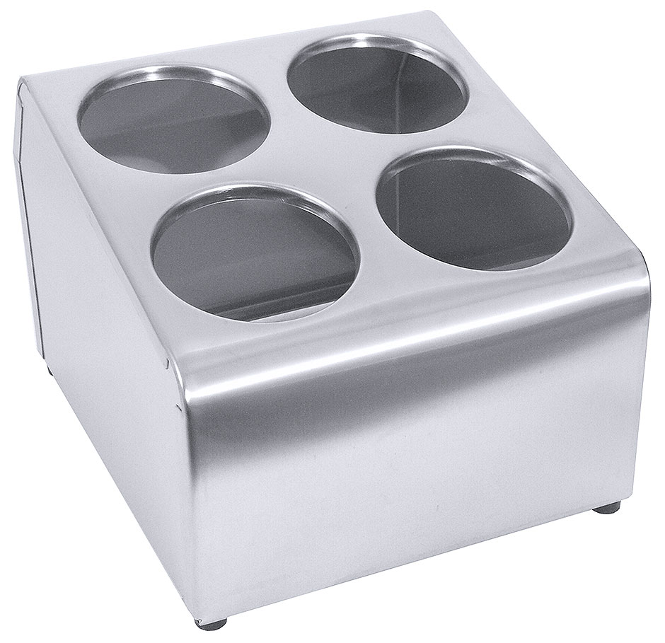 Besteckbehälter doppelreihig - für 4 Behälter Ø 10,0 cm Besteckbehälter doppelreihig - für 4 Behälter Ø 10,0 cm