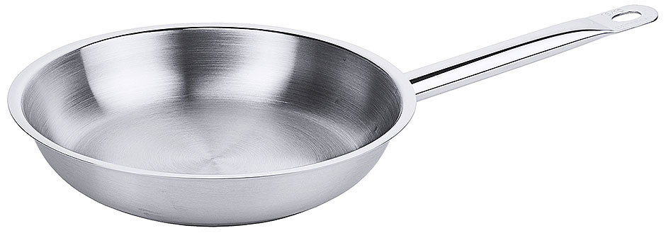 Bratpfanne mit Rohrgriff Ø 20 cm, Höhe 4,5 cm, Ø Boden 14,0 cm Bratpfanne mit Rohrgriff Ø 20 cm, Höhe 4,5 cm, Ø Boden 14,0 cm