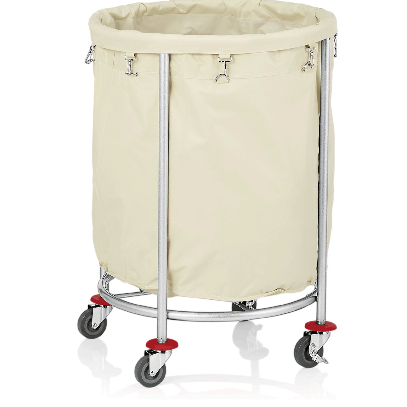 Wäschewagen, Ø 60 cm aus pulverbeschichteten Stahl Wäschewagen, Ø 60 cm aus pulverbeschichteten Stahl