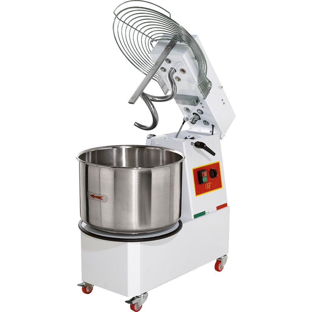 Spiral-Teigknetmaschine, Kapazität 25 kg, 2 Stufen, 1,30 KW