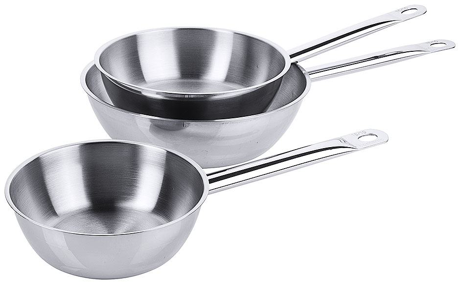 Sauteuse glänzend Ø 16 cm - Volumen 0,75 Liter - Höhe 6,0 cm