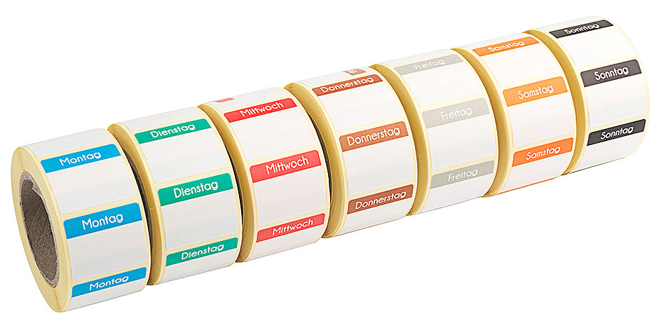 Nachfüllset Tagesetiketten Nachfüllset Tagesetiketten