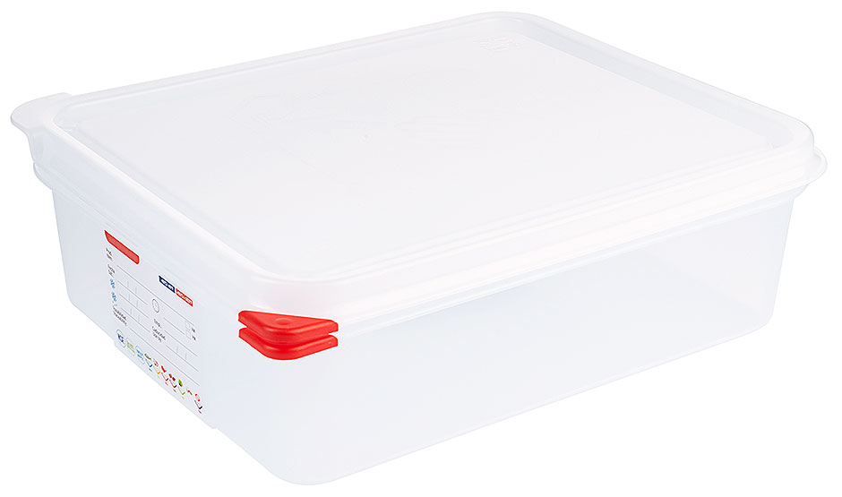 Lebensmittelbehälter GN 1/2 - Tiefe 10 cm - Volumen 6,5 Liter Lebensmittelbehälter GN 1/2 - Tiefe 10 cm - Volumen 6,5 Liter