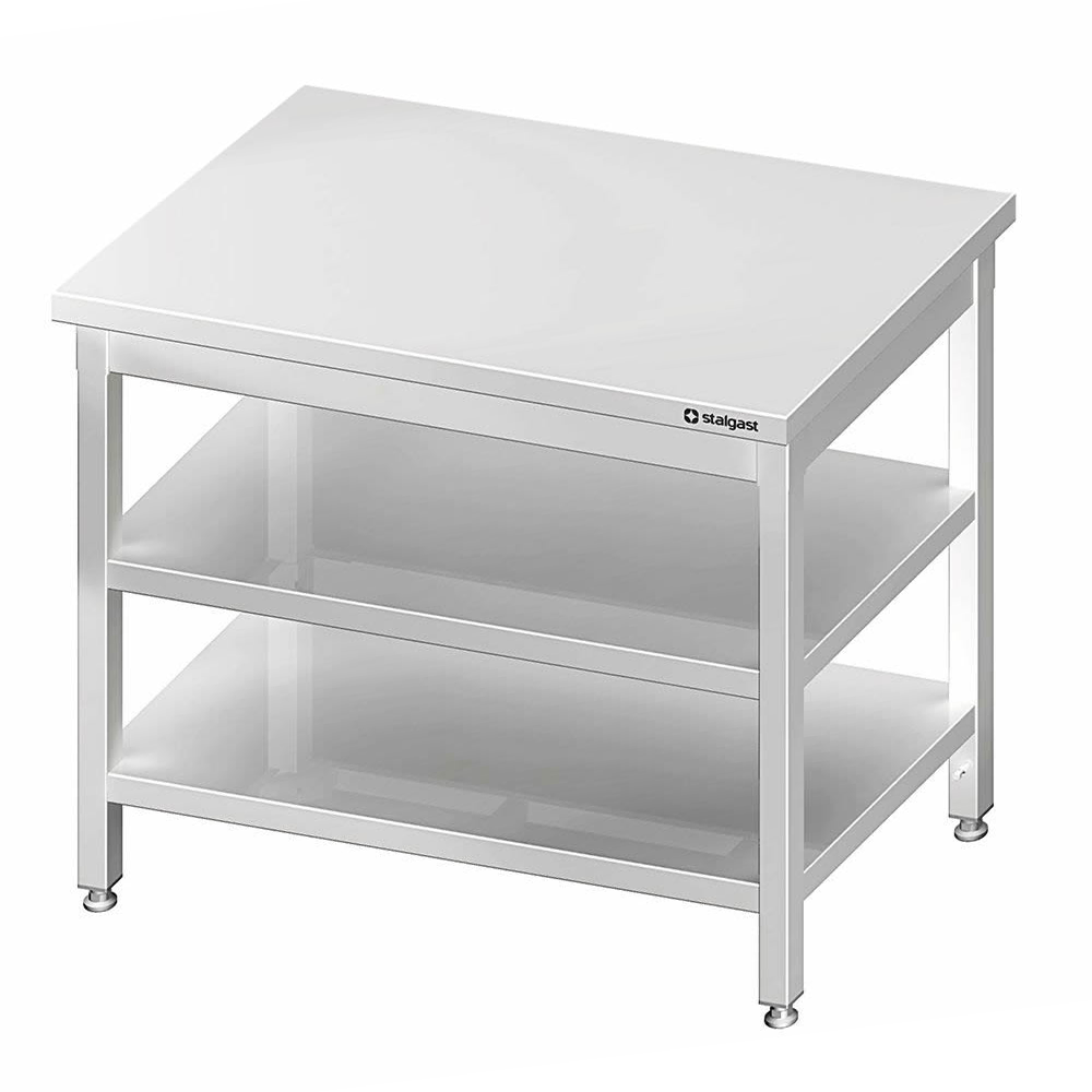 Arbeitstisch 190x70x85cm, Grund- & Zwischenboden, ohne Aufkantung Arbeitstisch 190x70x85cm, Grund- & Zwischenboden, ohne Aufkantung