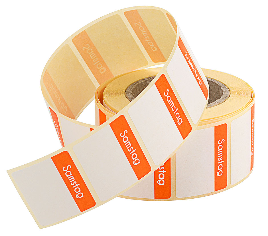 Etiketten Samstag ORANGE