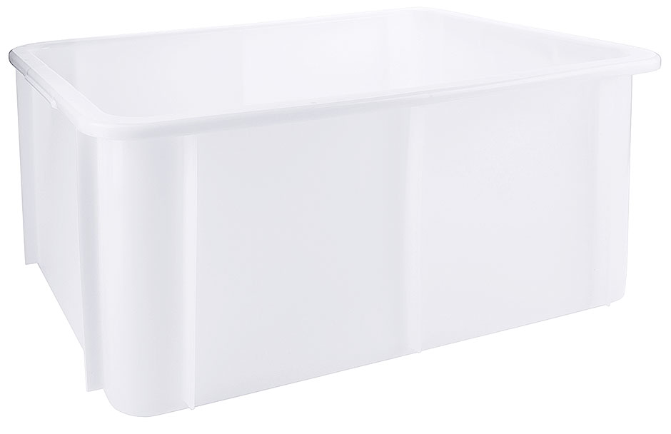 U-Rand Stapelkasten - Volumen 60 Liter - Farbe weiß U-Rand Stapelkasten - Volumen 60 Liter - Farbe weiß