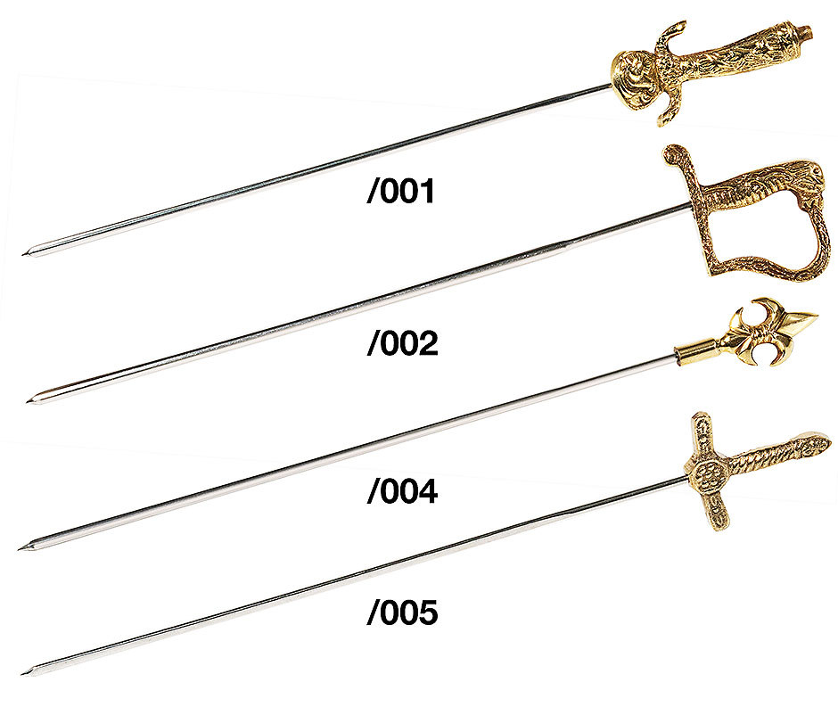 Spieß - Klingenlänge 24,5 cm - Länge 29,5 cm - Motiv SCHWERT