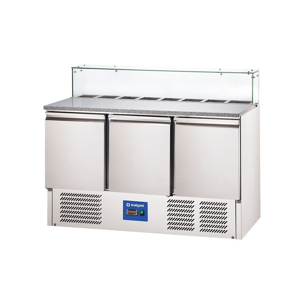 Starline Pizzatisch, 3-türig, mit Kühlaufsatz, 8x GN 1/6 Starline Pizzatisch, 3-türig, mit Kühlaufsatz, 8x GN 1/6