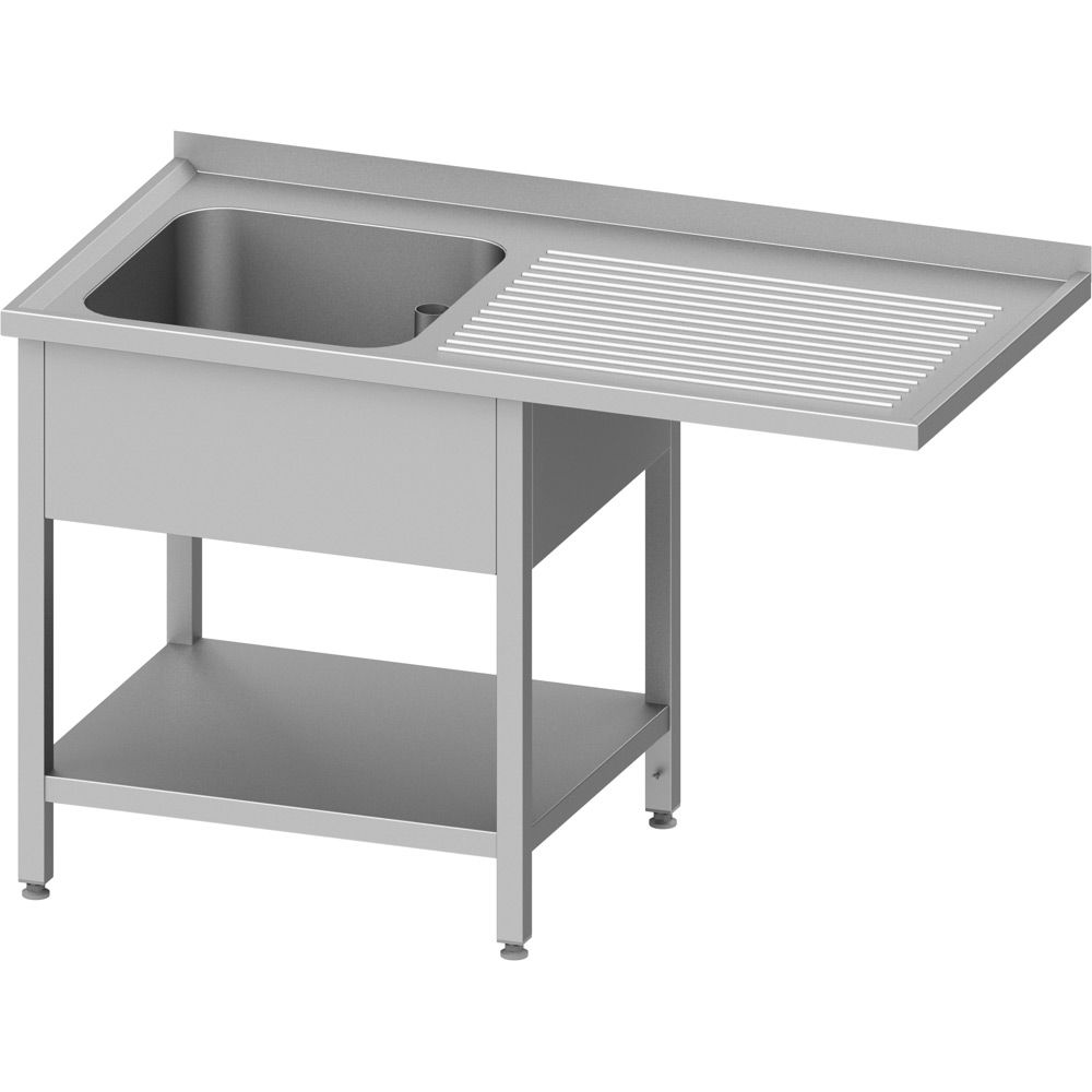 Spültisch mit Grundboden, 1200x600x900 mm, mit einem Becken links, mit Aufkantung Spültisch mit Grundboden, 1200x600x900 mm, mit einem Becken links, mit Aufkantung