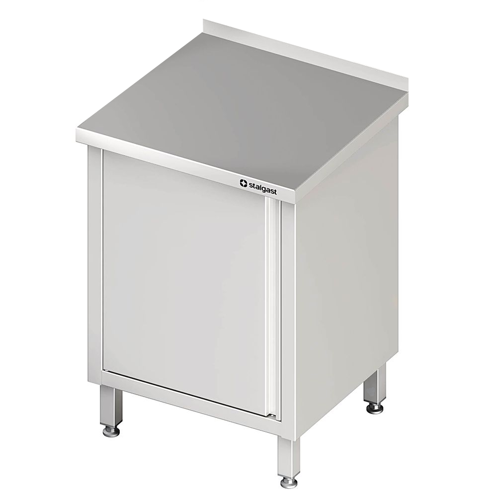 Arbeitsschrank mit Flügeltüren 60x60x85cm, mit Aufkantung Arbeitsschrank mit Flügeltüren 60x60x85cm, mit Aufkantung