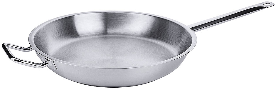 Bratpfanne mit Rohrgriff Ø 36 cm, Höhe 7,0 cm, Ø Boden 29,0 cm Bratpfanne mit Rohrgriff Ø 36 cm, Höhe 7,0 cm, Ø Boden 29,0 cm