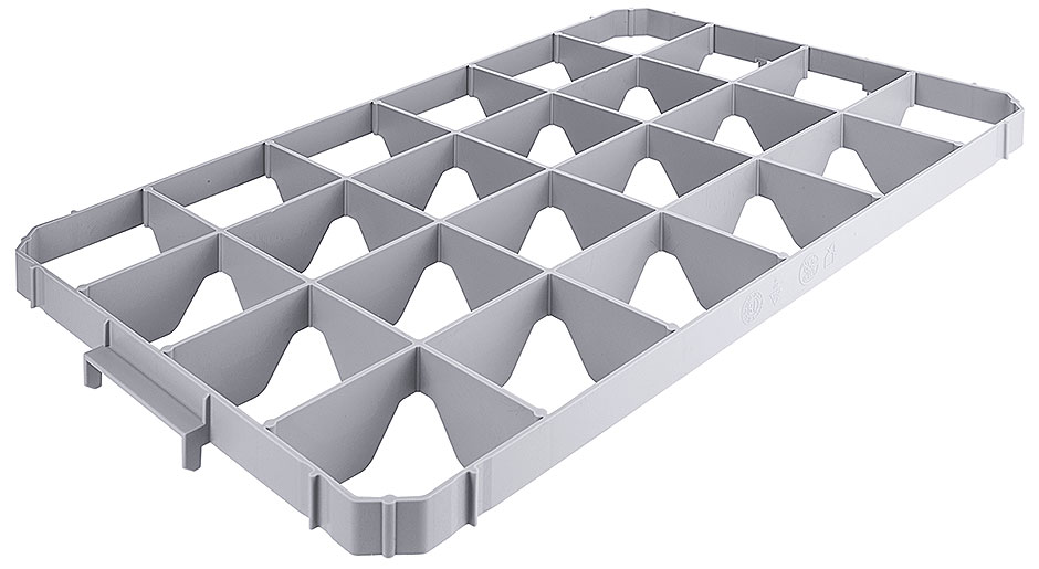 Einsatz für 24 Gläser, oben Einsatz für 24 Gläser, oben