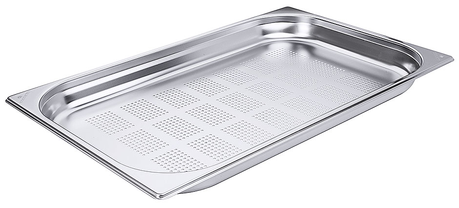 GN Behälter perforiert GN 1/1 - 40 mm tief - Volumen 5,0 Liter GN Behälter perforiert GN 1/1 - 40 mm tief - Volumen 5,0 Liter