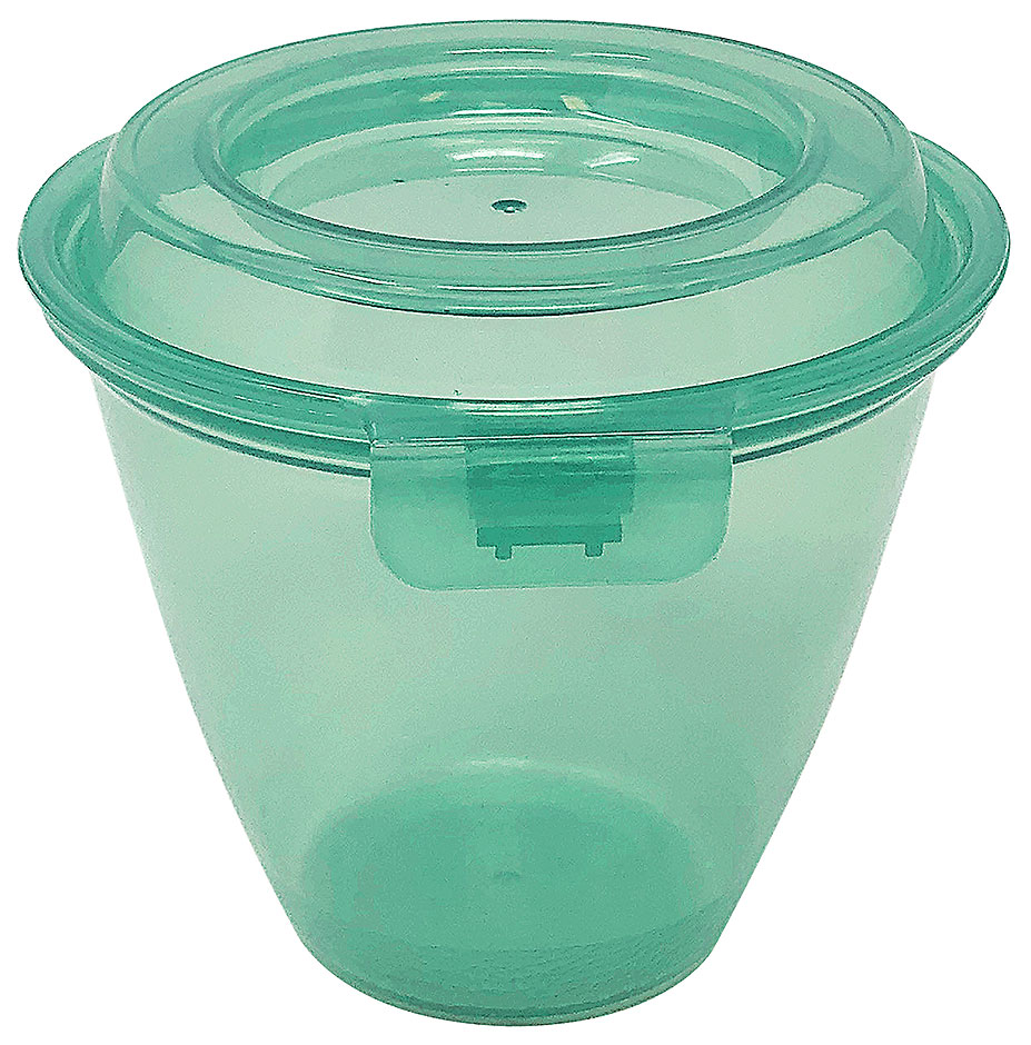 Mehrwegbehälter grün - 175ml - mit Klappdeckel