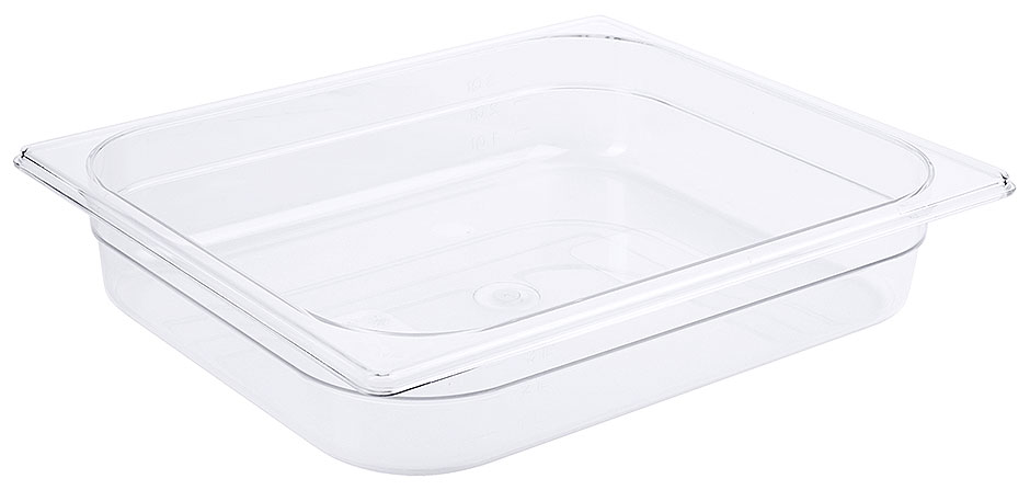 GN Behälter 1/2 - Polycarbonat - 65 mm tief - Volumen 3,5 Liter