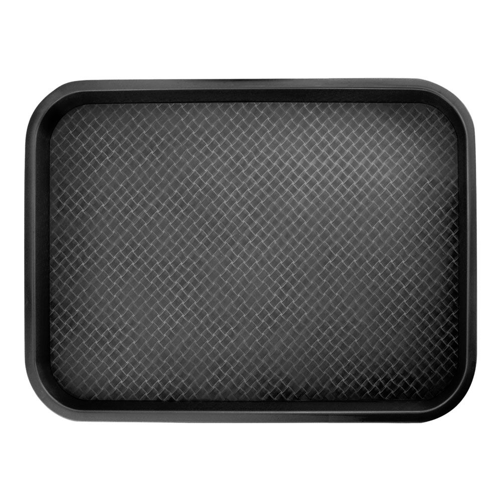 Fast Food Tablett 400x300mm, Polypropylen in schwarz