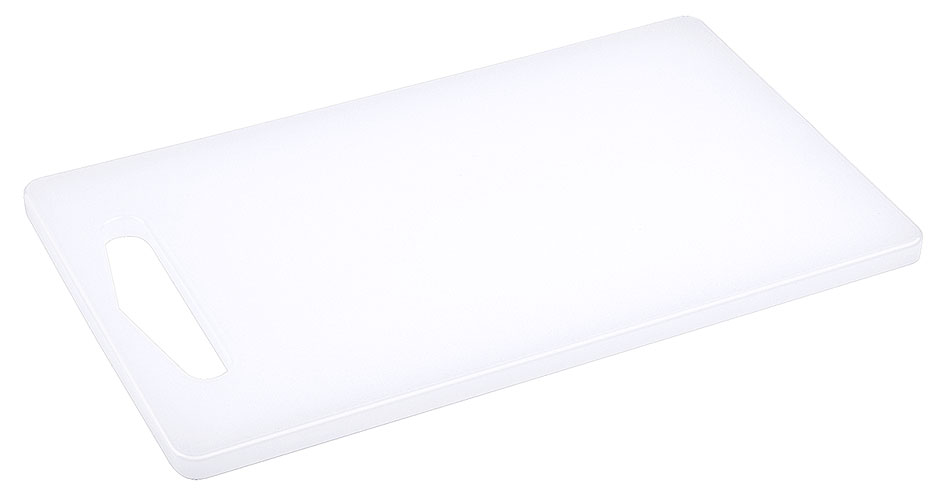 Schneidbrett weiß 25 x 15,0 cm - 1 cm dick - mit Griffloch