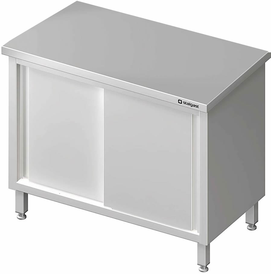 Arbeitsschrank mit Schiebetüren, 170x60x85cm, ohne Aufkantung Arbeitsschrank mit Schiebetüren, 170x60x85cm, ohne Aufkantung