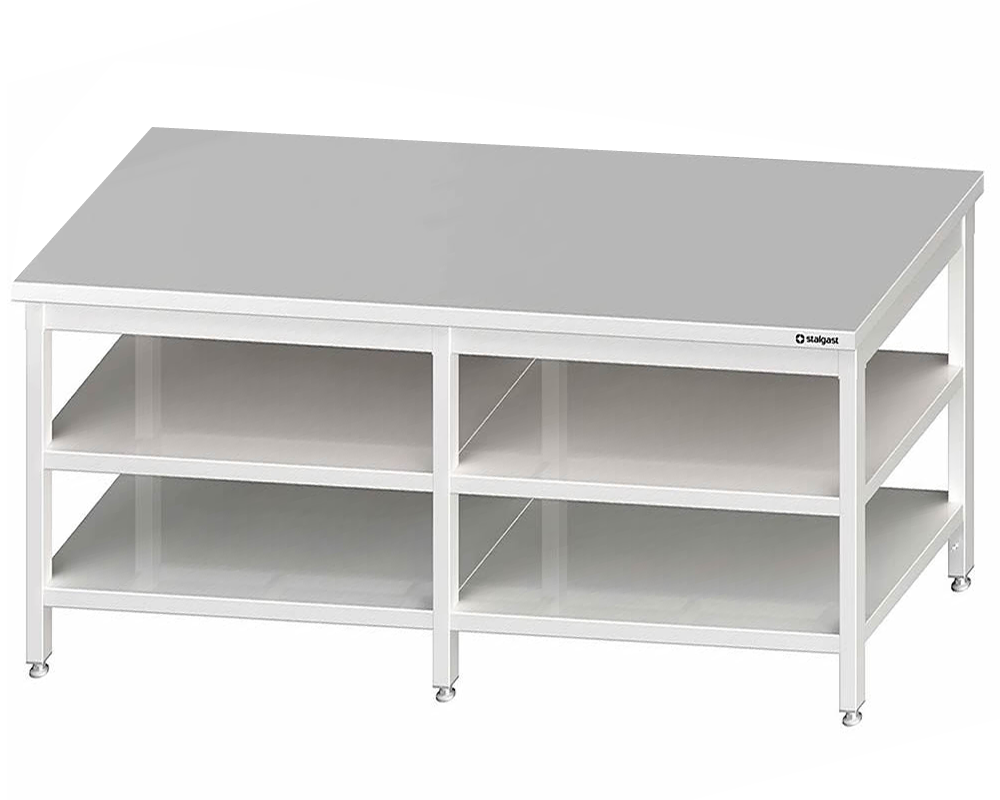 Arbeitstisch 280x70x85cm. Grund- & Zwischenboden. ohne Aufkantung
