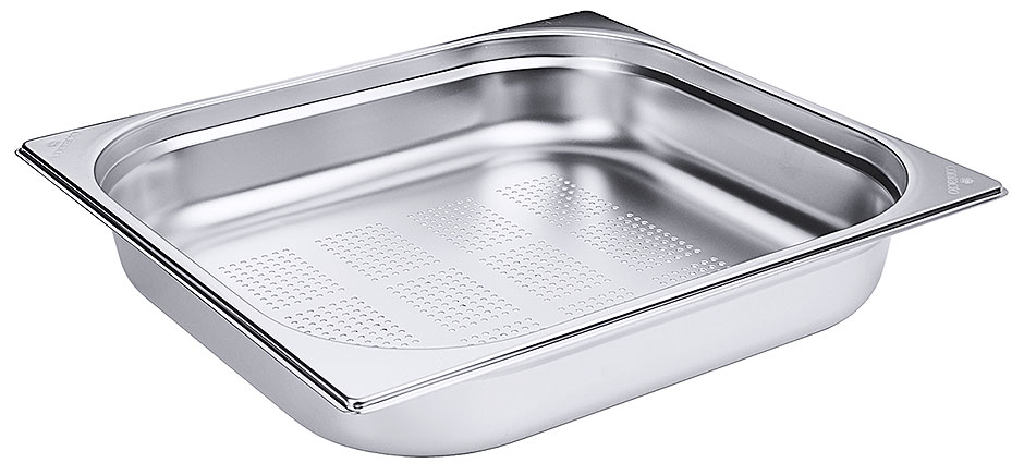 GN Behälter perforiert GN 2/3 - 65 mm tief - Volumen 5,5 Liter GN Behälter perforiert GN 2/3 - 65 mm tief - Volumen 5,5 Liter