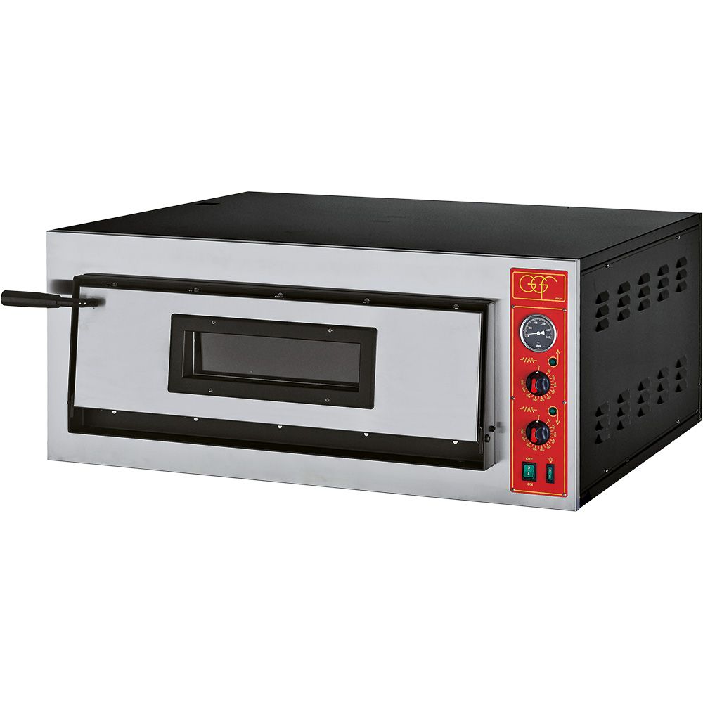 GGF Pizzaofen, 1 Kammer, 4 Pizzen à 360 mm, Vollschamott, 5,0 kW GGF Pizzaofen, 1 Kammer, 4 Pizzen à 360 mm, Vollschamott, 5,0 kW