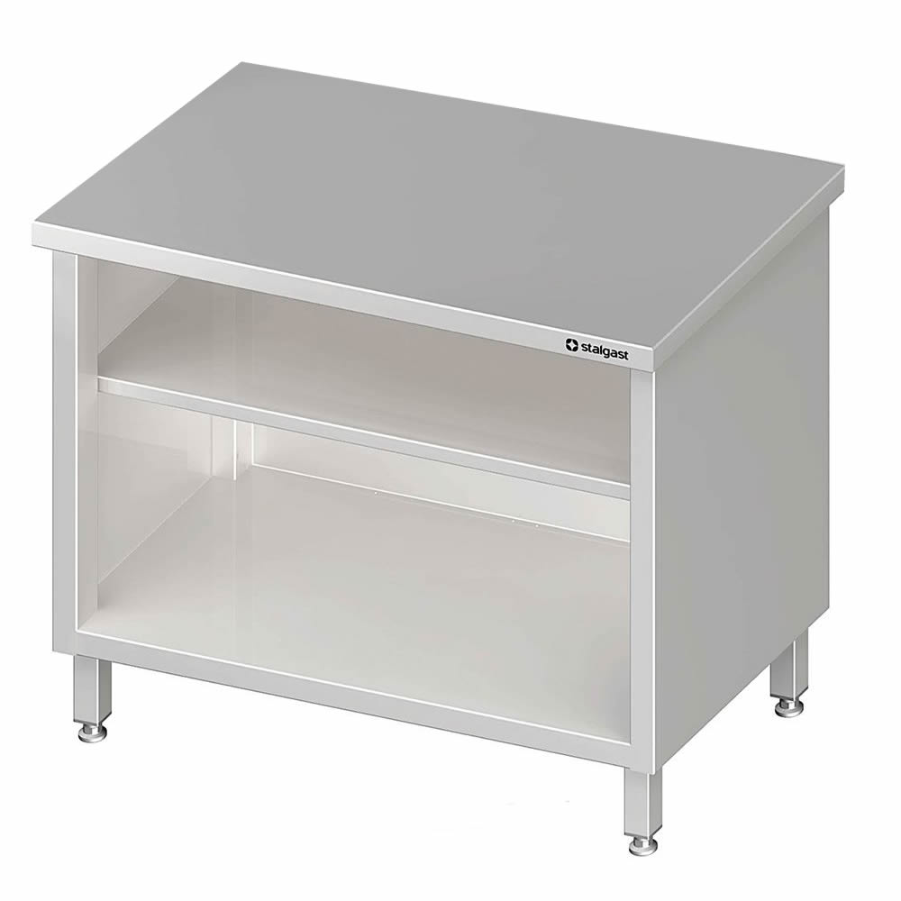 Arbeitsschrank offen mit Zwischenboden 120x70x85cm. ohne Aufkantung Arbeitsschrank offen mit Zwischenboden 120x70x85cm. ohne Aufkantung