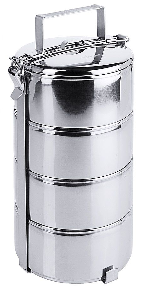 Etagen Essenträger 4-teilig- Ø 14,0cm, Behälter je 0,9 Liter Etagen Essenträger 4-teilig- Ø 14,0cm, Behälter je 0,9 Liter