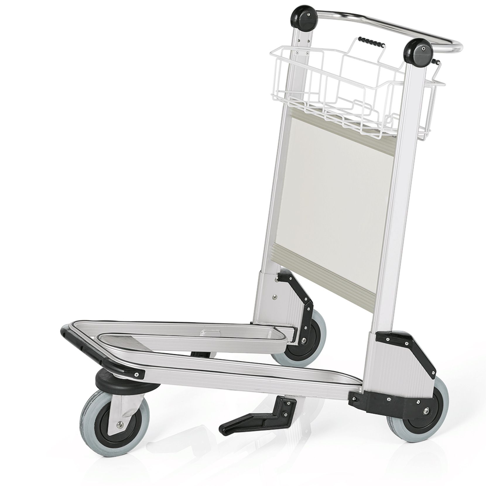 Airport Trolley, 93 x 67 x 104, eloxierte Aluprofile