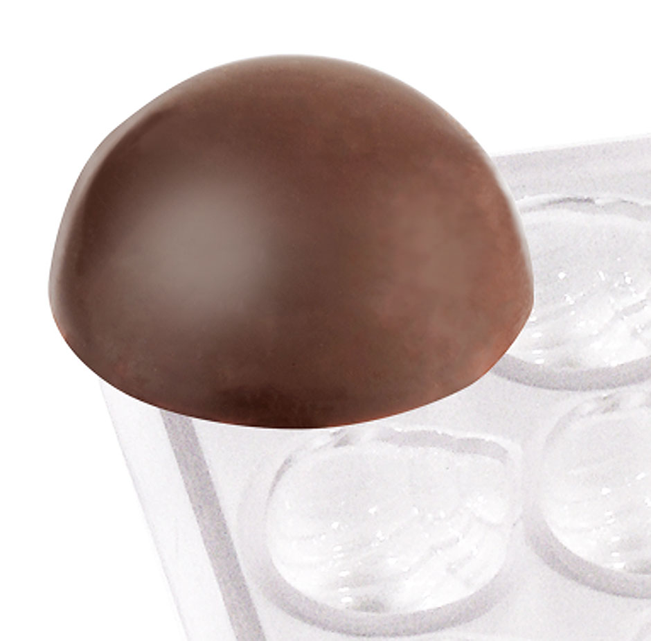 Pralinenform Kugel Ø 27,0 mm - Höhe 14,0 mm - Formen 32