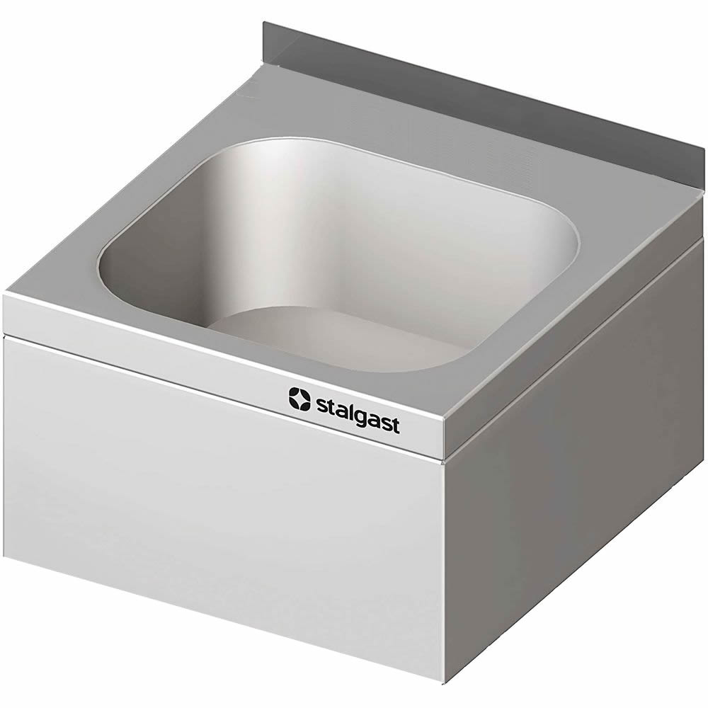 Handwaschbecken zur Wandmontage, 400x410x240 mm, verschweißt Handwaschbecken zur Wandmontage, 400x410x240 mm, verschweißt