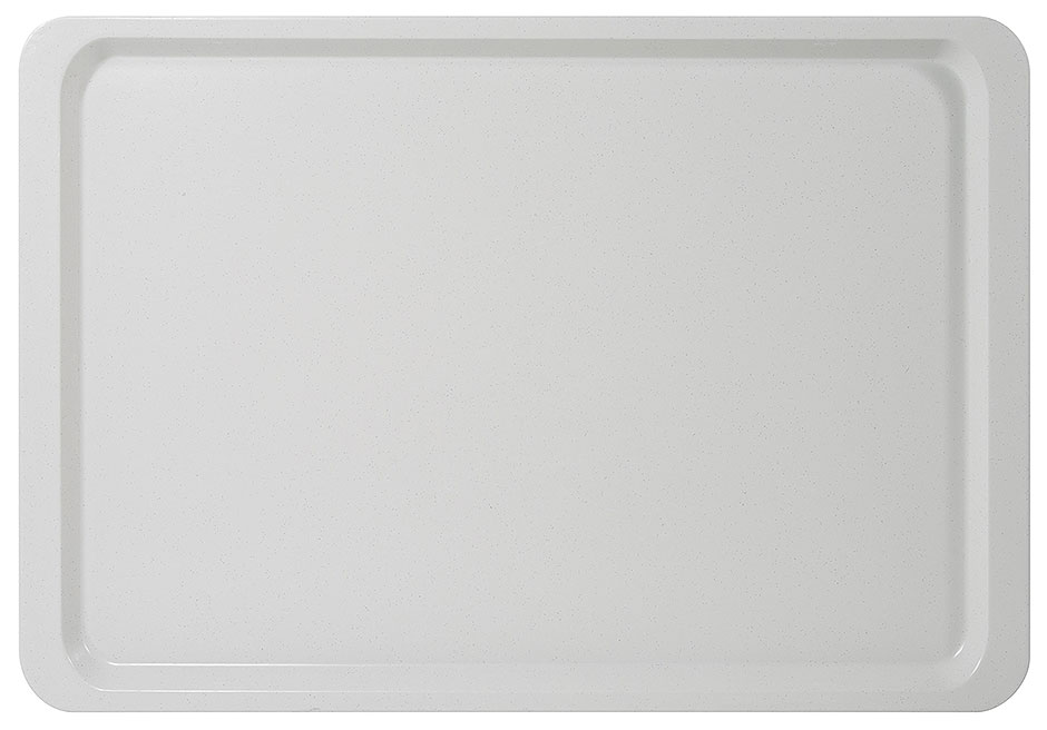 Tablett GN 1/1 - 53,0 x 32,5cm aus Polyesterharz in lichtgrau Tablett GN 1/1 - 53,0 x 32,5cm aus Polyesterharz in lichtgrau