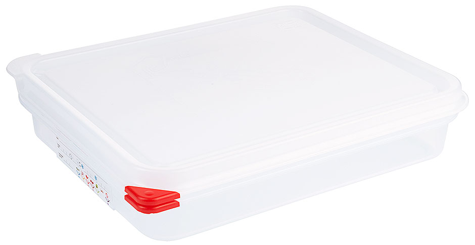 Lebensmittelbehälter GN 1/2 - Tiefe 6,5 cm - Volumen 4,0 Liter Lebensmittelbehälter GN 1/2 - Tiefe 6,5 cm - Volumen 4,0 Liter