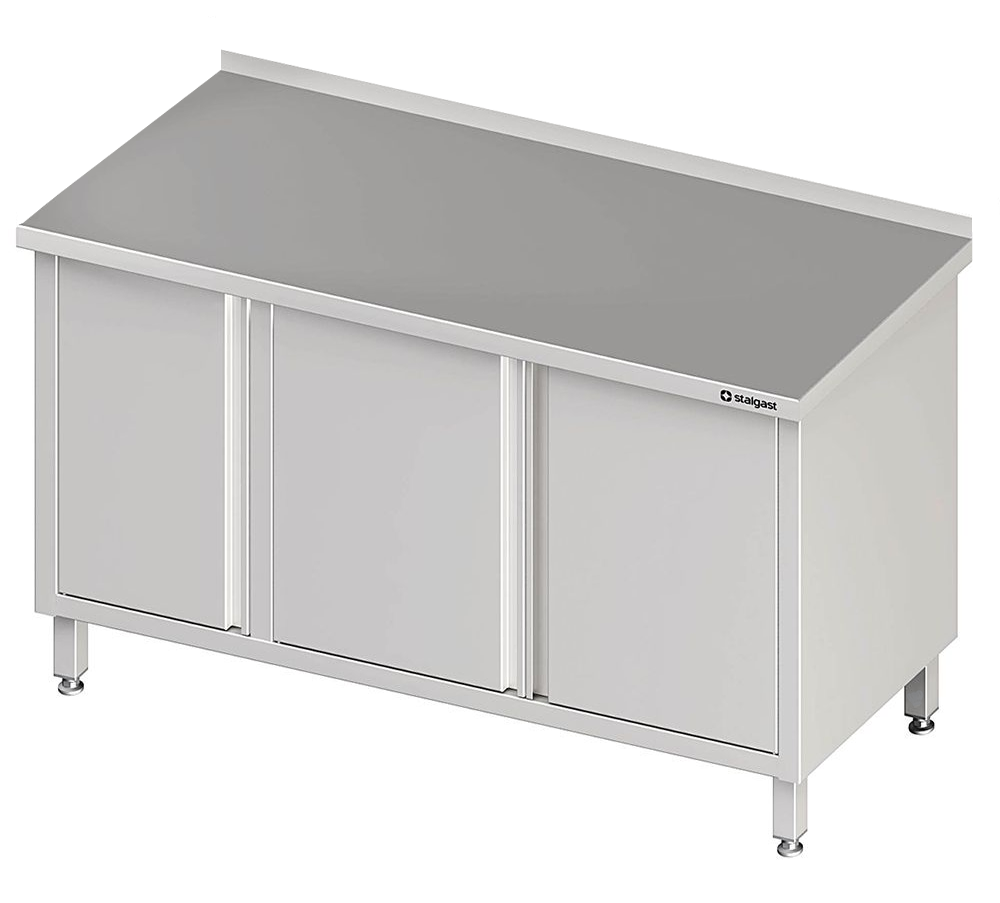 Arbeitsschrank mit Flügeltüren 190x70x85cm. mit Aufkantung Arbeitsschrank mit Flügeltüren 190x70x85cm. mit Aufkantung