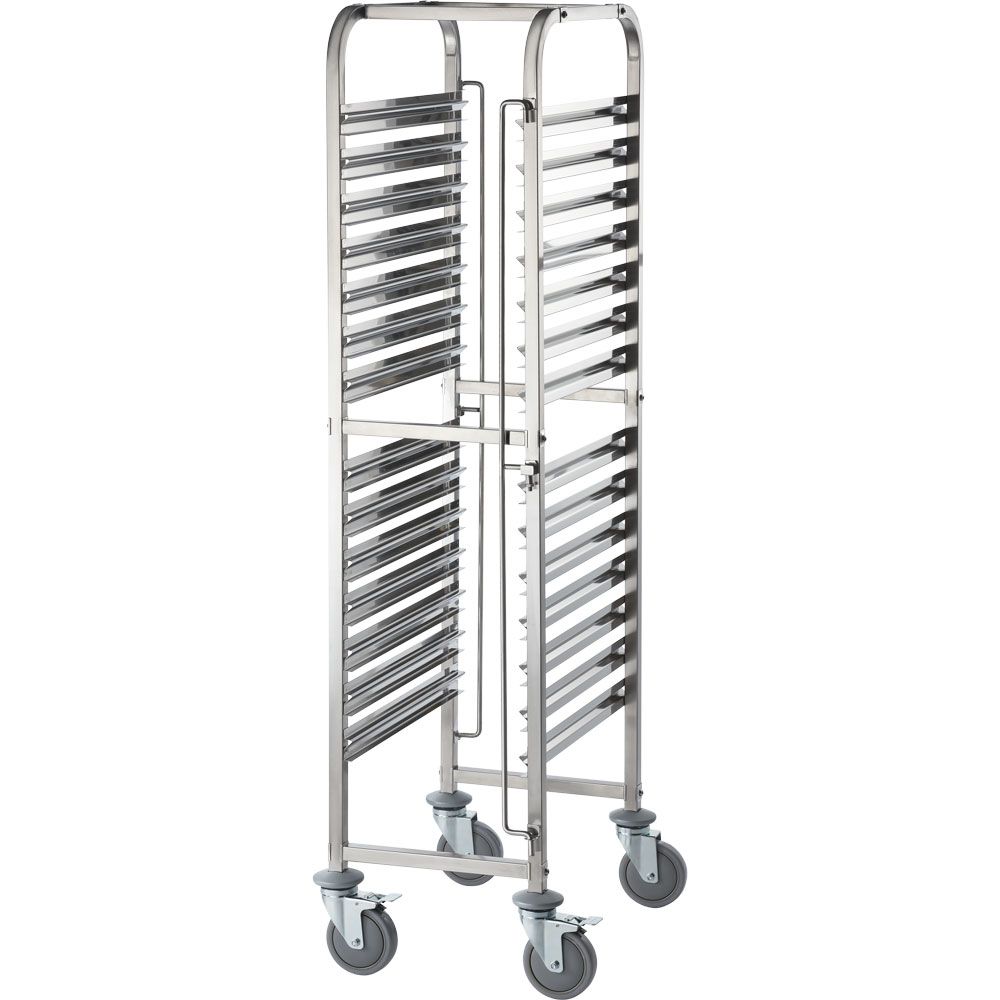 Regalwagen aus Edelstahl für 14 Tablett GN1/1 Regalwagen aus Edelstahl für 14 Tablett GN1/1