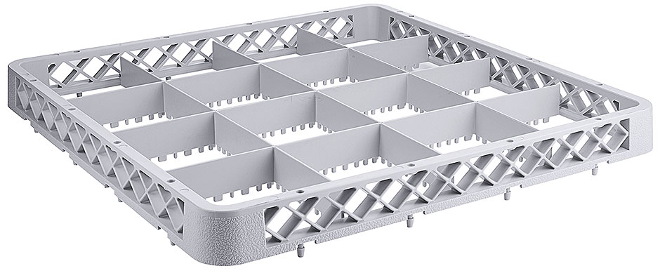 Erweiterungselement für Spülkorb, 16 Fächer - Ø Glas 11,5 cm, Höhe 4,0 cm