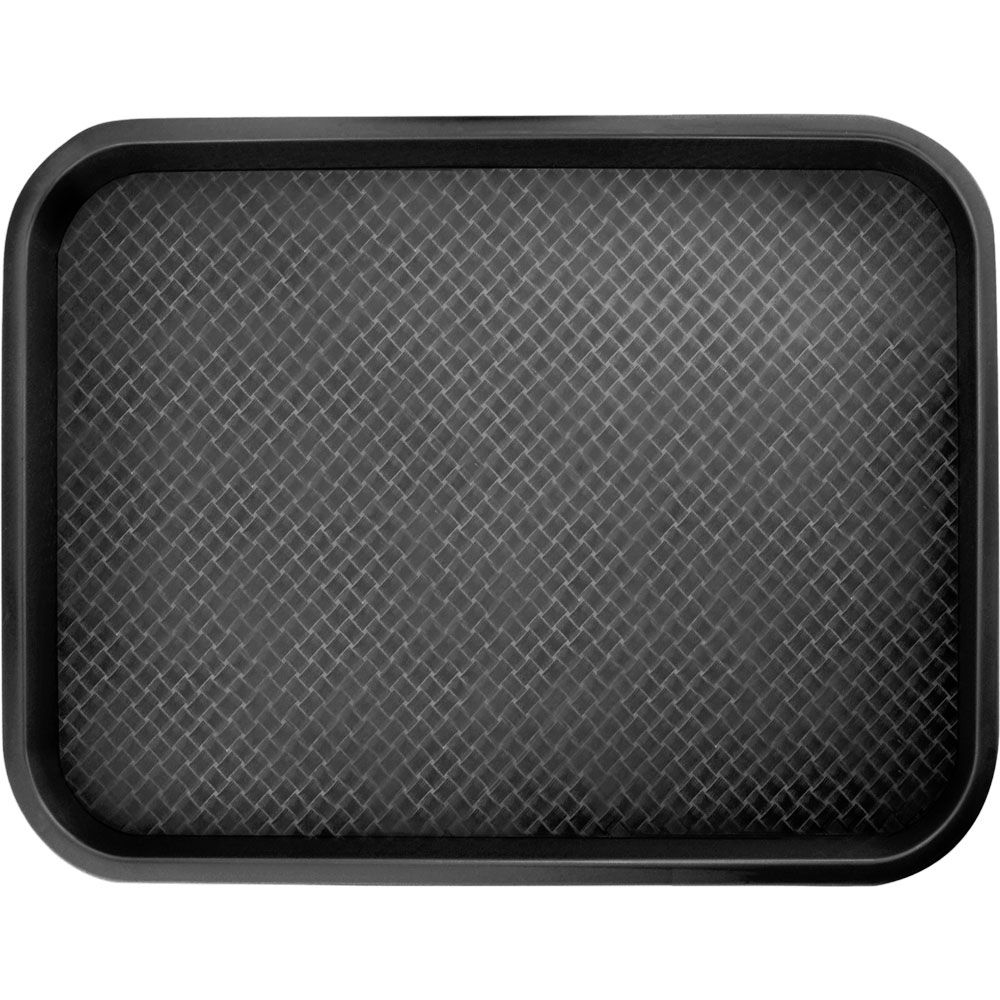 Fast Food Tablett 450x350mm, Polypropylen in schwarz