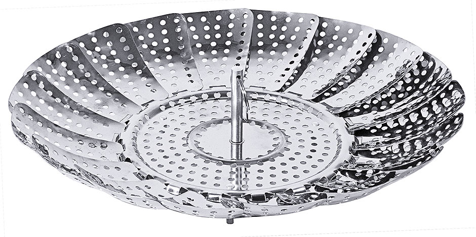 Gemüsedämpfeinsatz für Töpfe min. Ø 14 cm max. Ø 23 cm