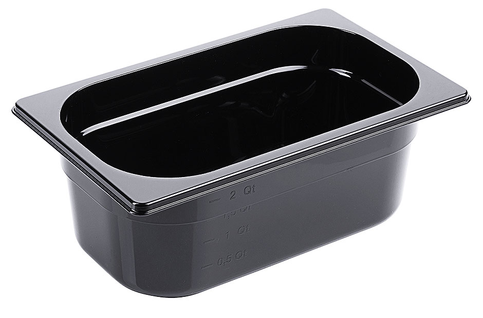 GN-Behälter 1/4, 100 mm tief, aus Polycarbonat GN-Behälter 1/4, 100 mm tief, aus Polycarbonat