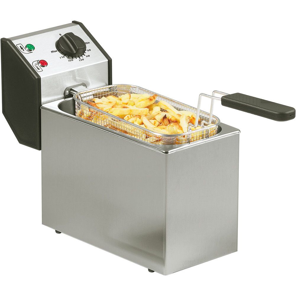 ROLLER GRILL Fritteuse mit 1 Becken 5,0 Liter - 1 x 3,2 KW ROLLER GRILL Fritteuse mit 1 Becken 5,0 Liter - 1 x 3,2 KW