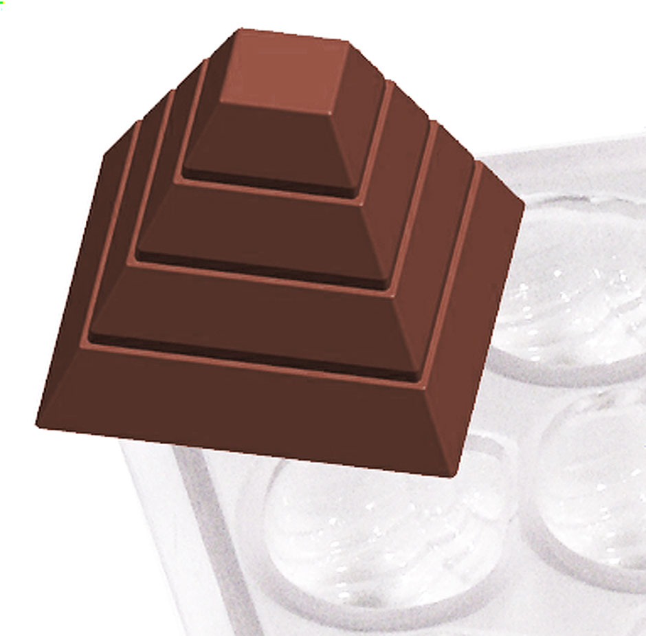 Pralinenform Pyramide 25,0 x 25,0 x 19,0 mm - Formen 21