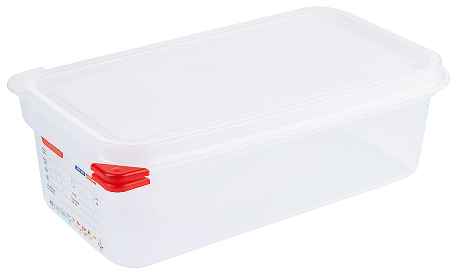 Lebensmittelbehälter GN 1/3 - Tiefe 10 cm - Volumen 4,0 Liter Lebensmittelbehälter GN 1/3 - Tiefe 10 cm - Volumen 4,0 Liter